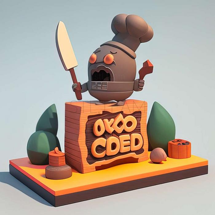 3D model Overcooked 2 game (STL)